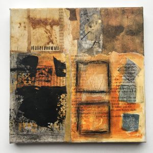 Collage 30x30 cm. Pris 1500 kr.